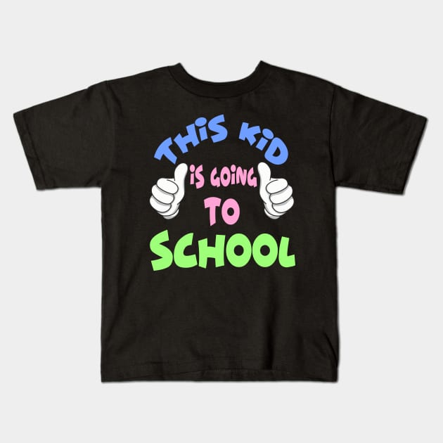 School enrollment First Class Child Gift Kids T-Shirt by fansinn